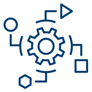 Gear implementation icon.