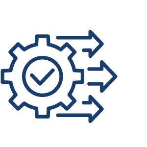 Gear moving forward icon.