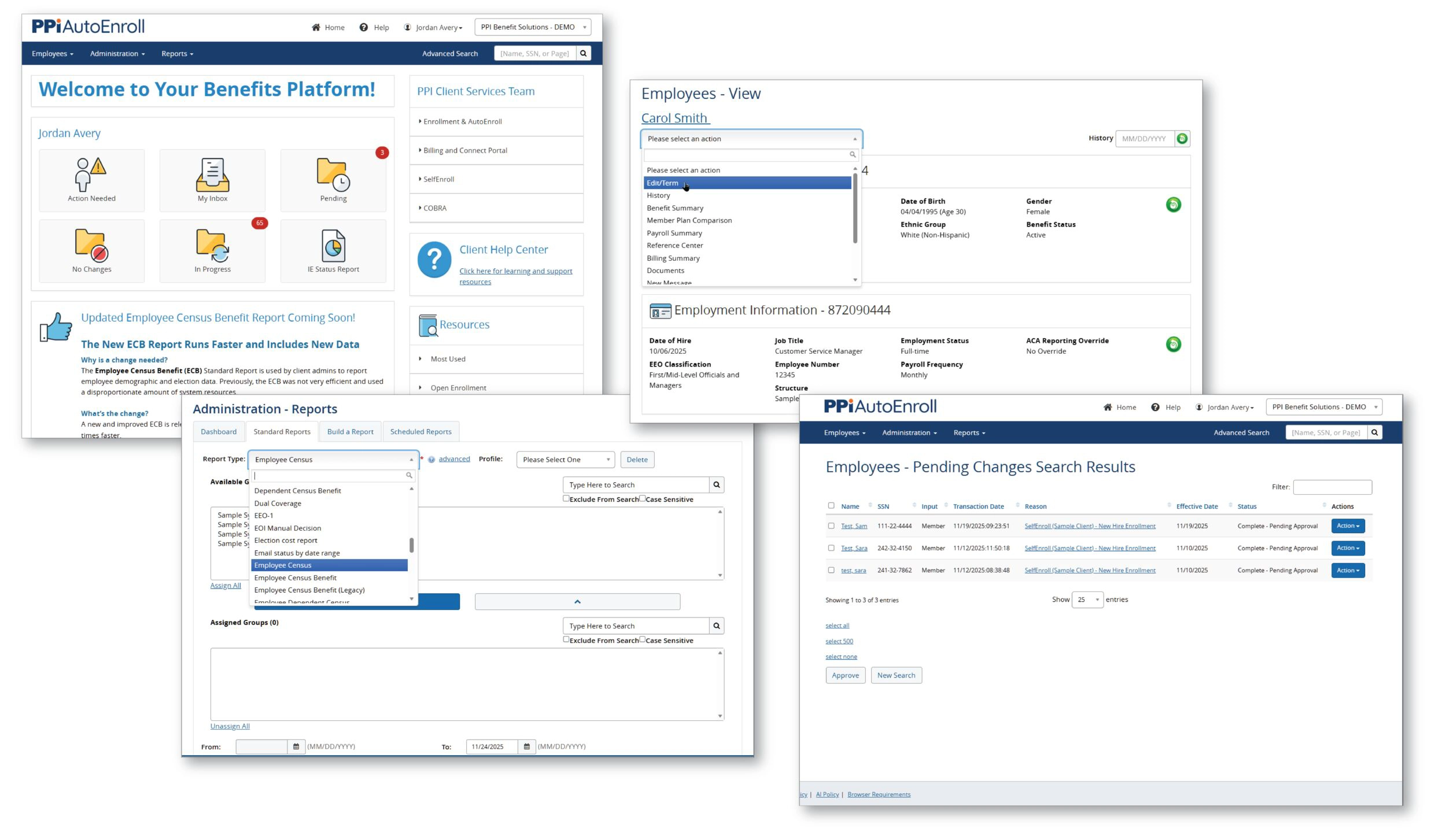 Autoenroll Admin Collage.