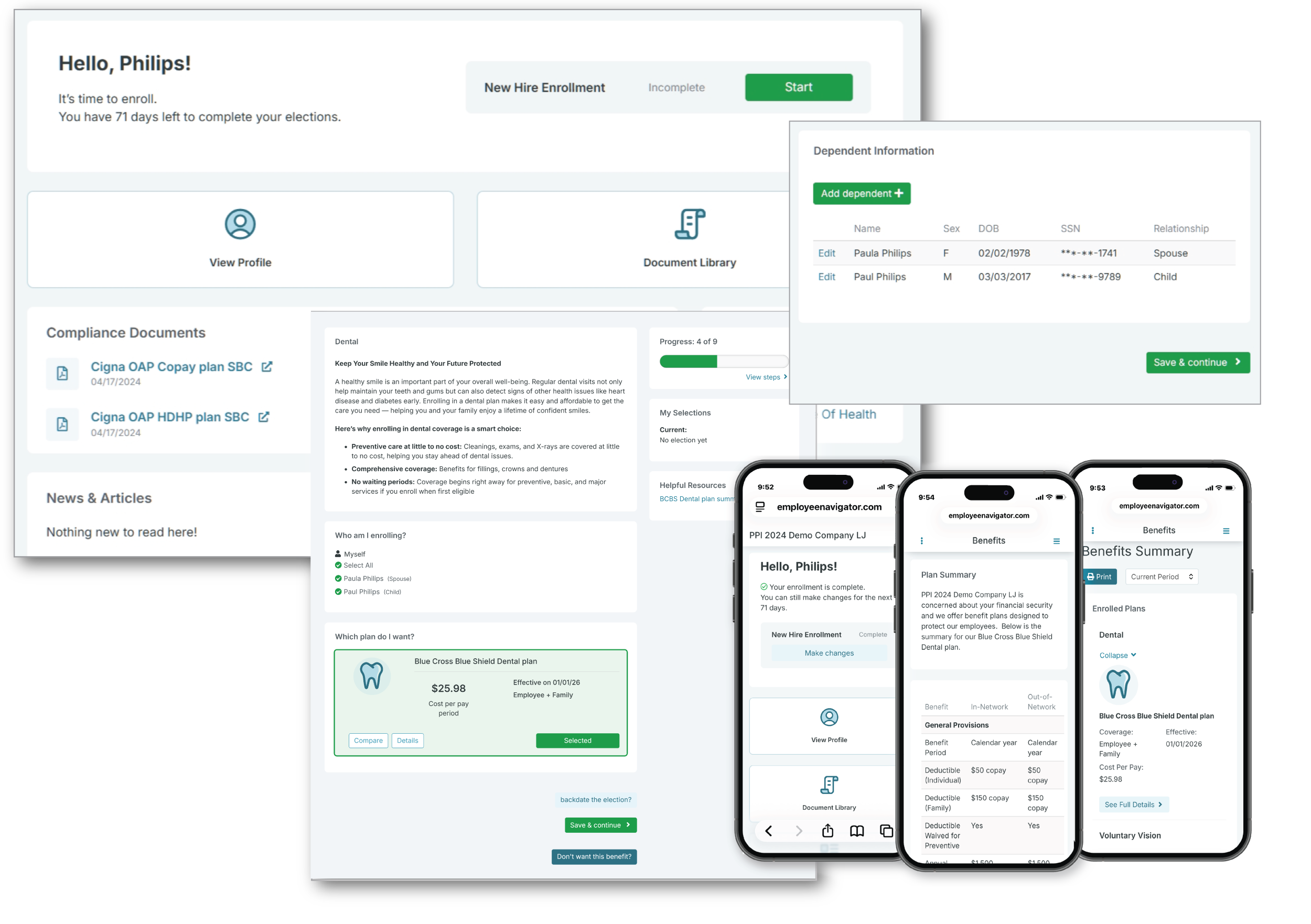 Dashboard screenshot.