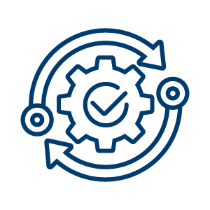 Gear going around icon.